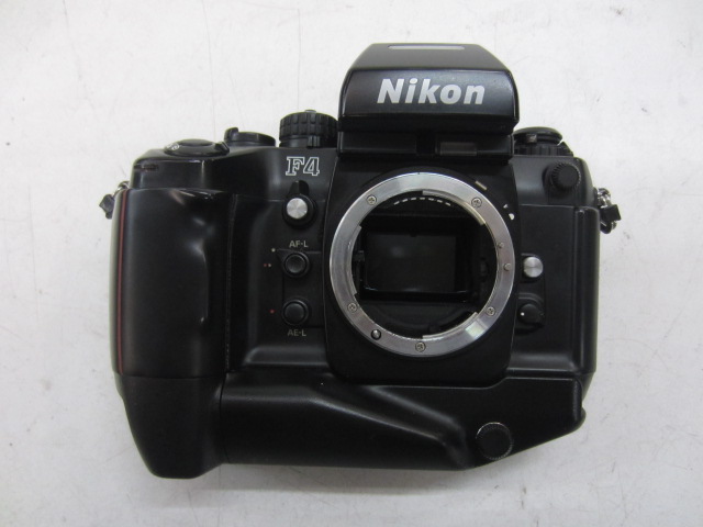 Camera Body, 35mm, Nikon F4, Serial Number 2504534, With Nikon MB21 Battery Power Pack Attached,  Practical (Accepts And Works With Flash Unit), Black, Nikon, 1980s+, Plastic