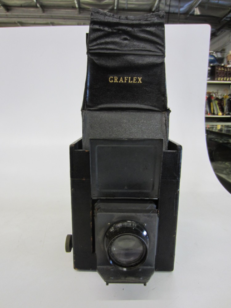 Camera, Graflex Top View, Black, 1920s+, Wood, USA