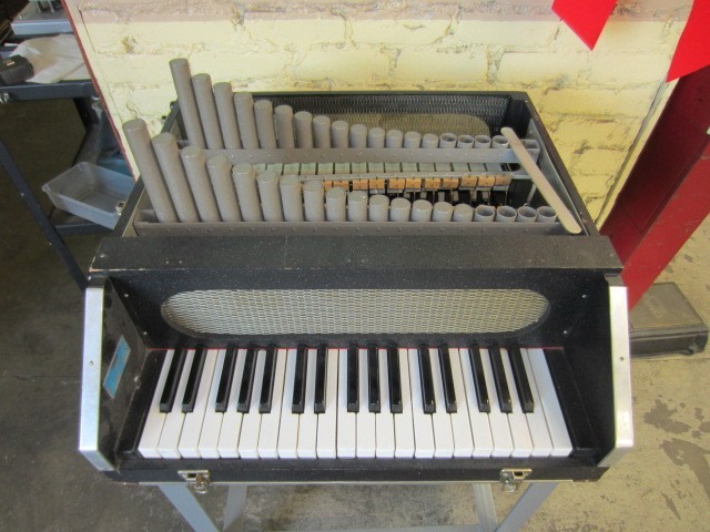 Keyboard, Piano Celeste, Jenco Brand, Three Octaves, Black, JENCO, 14"H, 24"W, 24"L