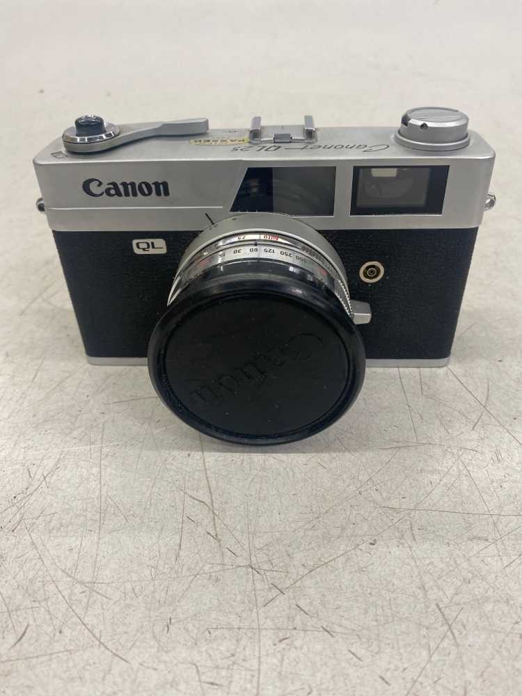 Camera, Canon QL, Black, Metal