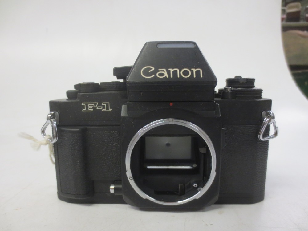 Camera, 35mm, Canon F-1, Serial Number 232402, Body Only, Non-Operational, Black, 1970s+, Metal