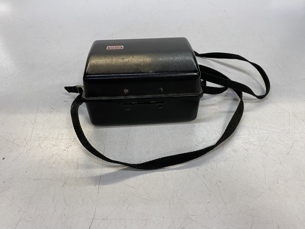 Camera, Kodak Instamatic, with plastic Case, Black, 1970s+, Plastic