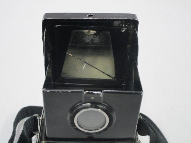 Camera, DLR, Rolleiflex/Franke & Heidecke Braunschweig, 2 X Lends, Ser.No.750354, Has Vinyl Strap, Inside Viewfinder Mirror Is Cracked, Black, Franke&Heidecke, Metal, 3" W, 4" D, 6" H