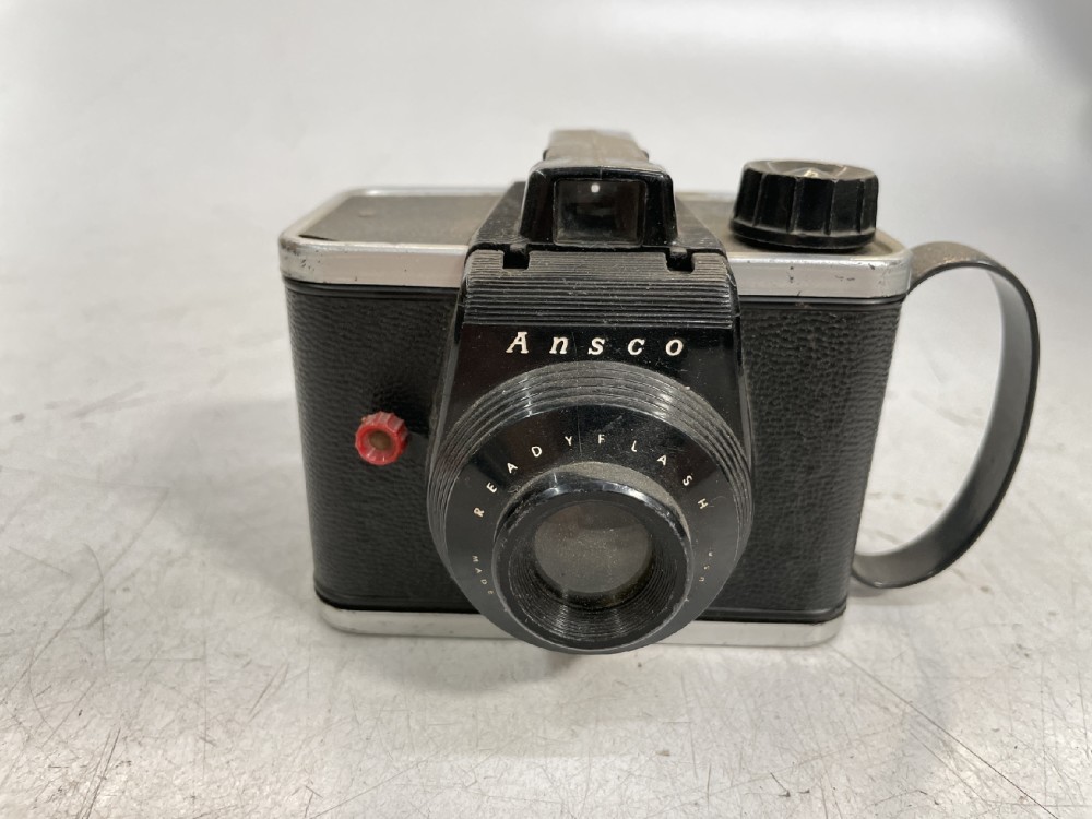 Ansco Readyflash. No Flash  Used 620 film.  Introduced 1953, Black, Ansco, 1950s+, Metal
