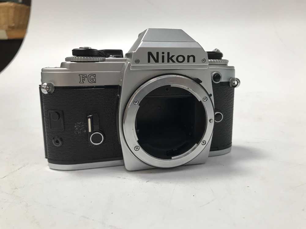 Camera, 35mm, Nikon FG, Black, Nikon FG, Metal
