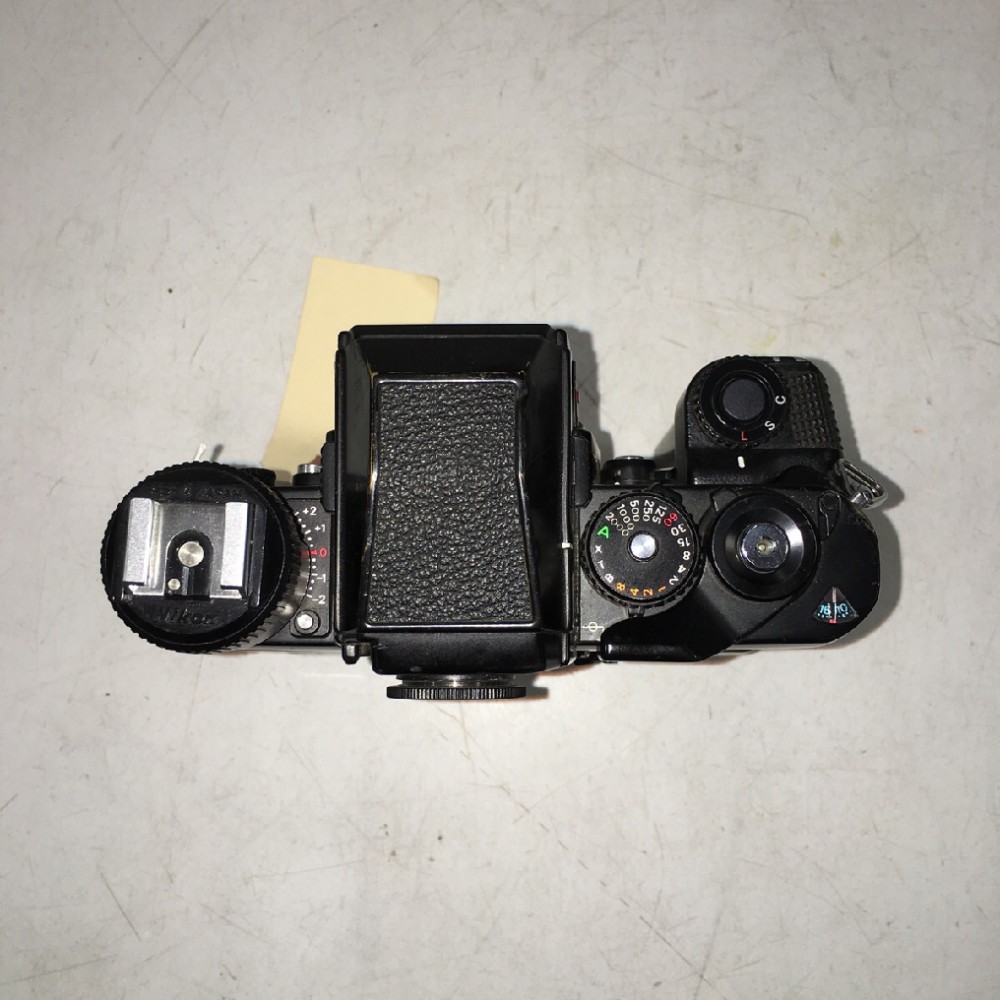 Nikon model F3HP, Ser.No.1457708, with Motor Drive MD4 and Hot Shoe attached., Black, Nikon, 1980+, Metal, Japan