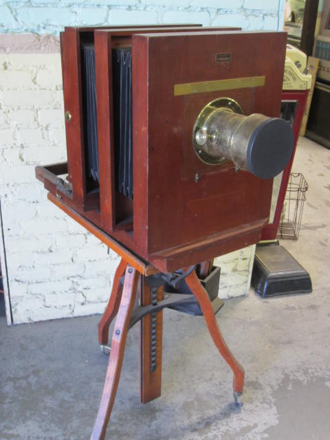 View Camera, Still Photography, THE ANTHONY & SCOVILL CO. Camera Has Lens Cap. STAND HAS IT'S OWN BARCODE, Brown, 1860+, Wood, USA, 19" W, 24" H, 44" L