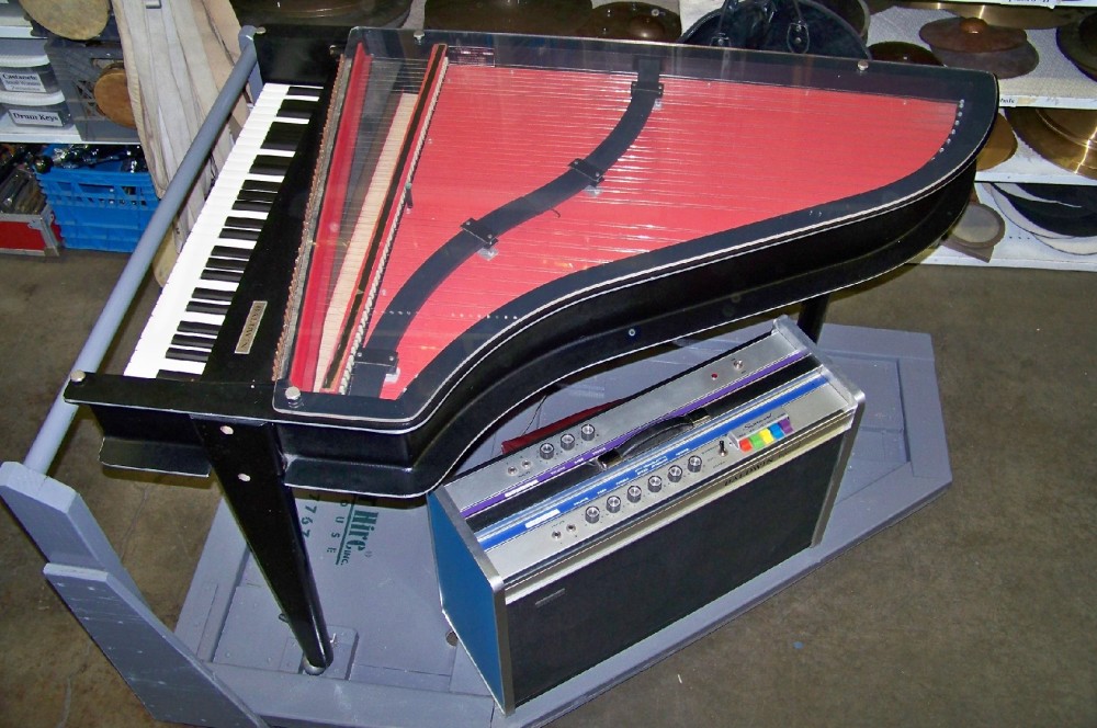 Keyboard, Harpsichord, Baldwin Model CW-9-S, Comes With Pedal And Dolly, Practical, Lucy In The Sky With Diamonds Model, Black, Baldwin, 1960s+