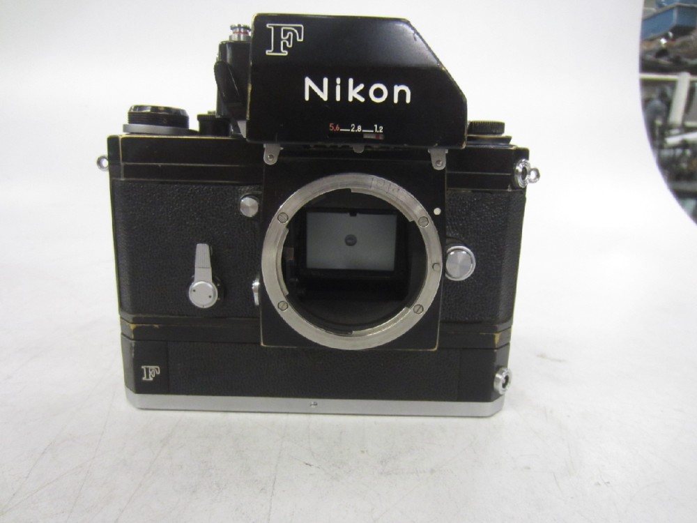 Nikon F With Motor. S/N 6982198, Black, Nikon, 1960+, Metal