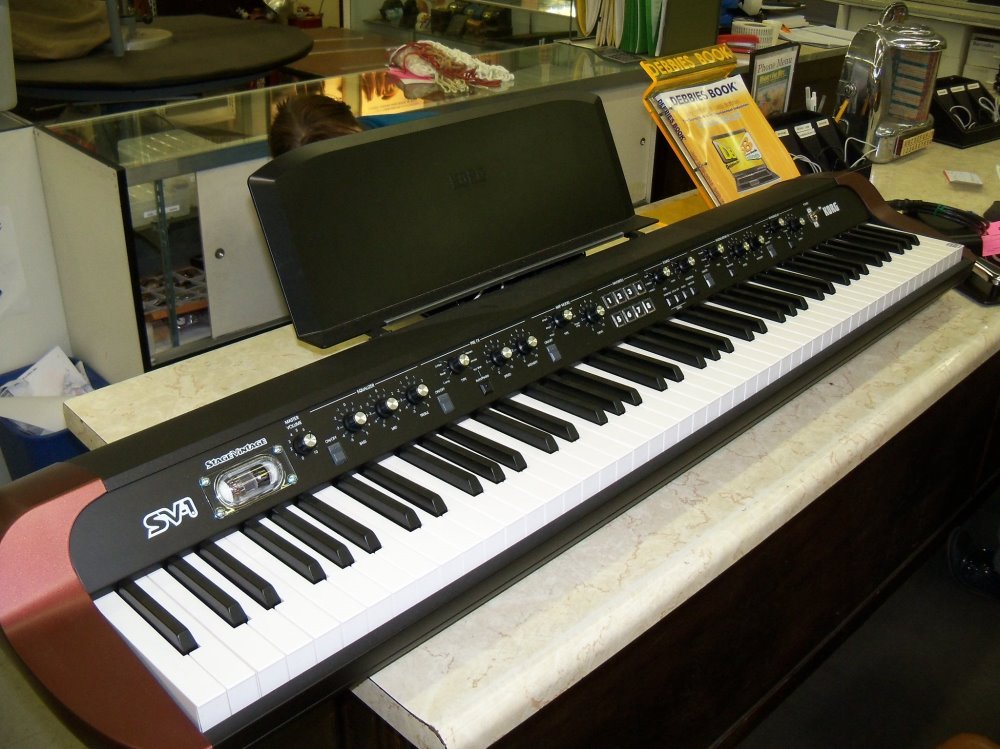 Keyboard, Piano, Korg SV1-88 Stage Vintage Piano, With Stand, Black, Korg