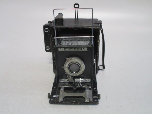 Camera, Graflex Speed Graphic, Black, Speed Graphic, 1940s+, Metal