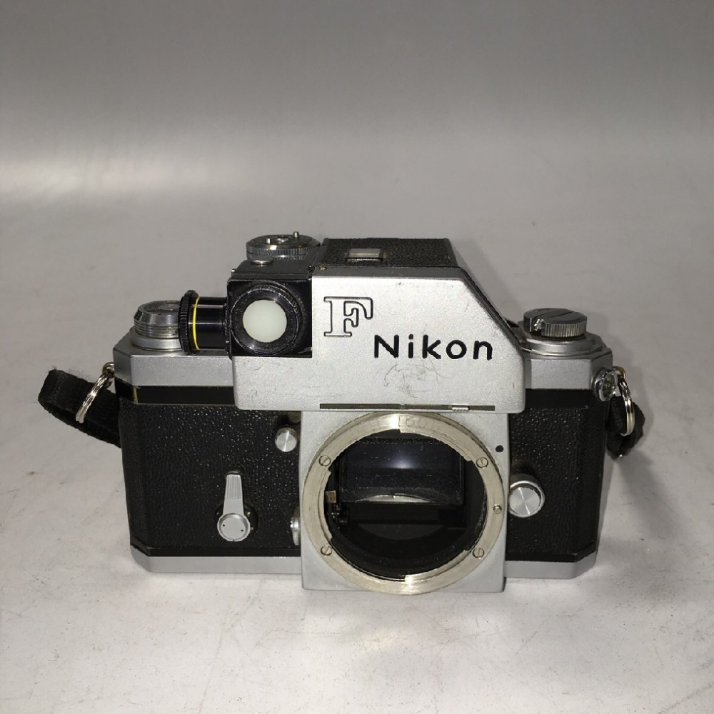 Camera Lens, Nikon F Photomic, Ser.No.7172040, With Black Neck Strap, circa 1962-1966, Black, Nikon, 1960+, Metal, Japan, 6"w, 3"d, 5"h