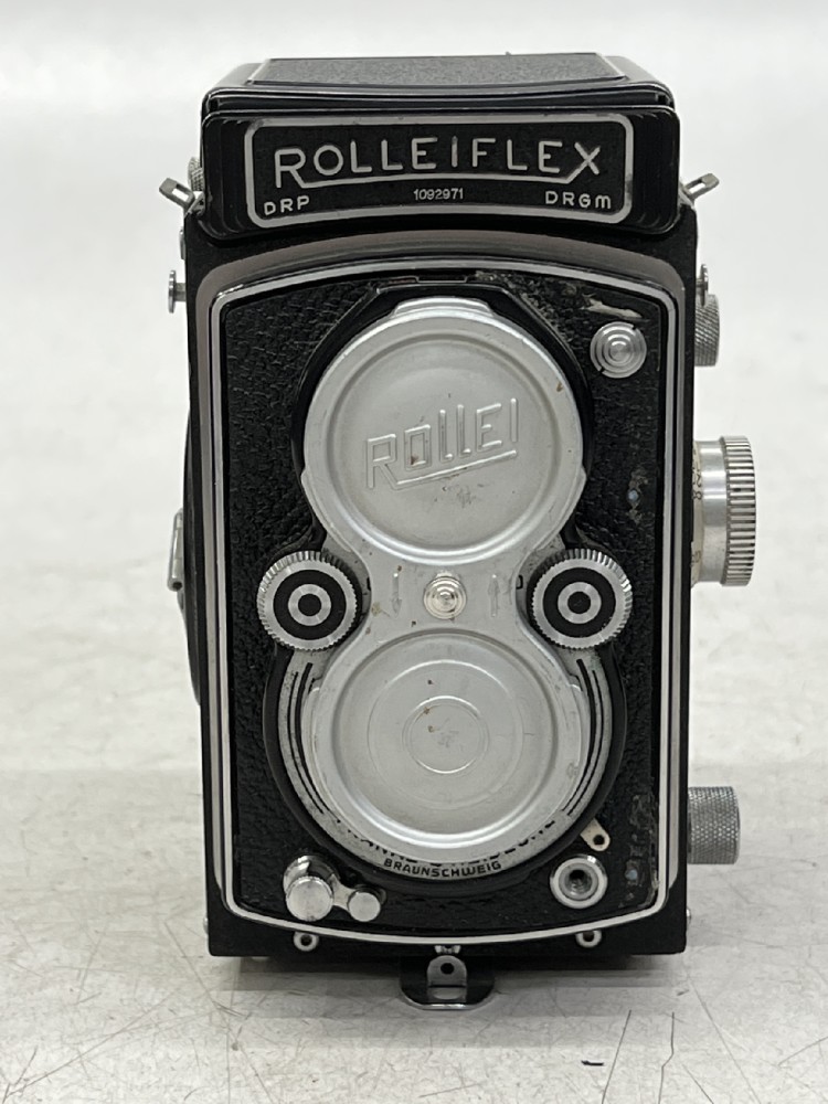 Camera, DLR, Rolleiflex/Franke & Heidecke Braunschweig, Serial Number 1092971, With Lens Cover, Black, 1950s+, West Germany (1949-1990)
