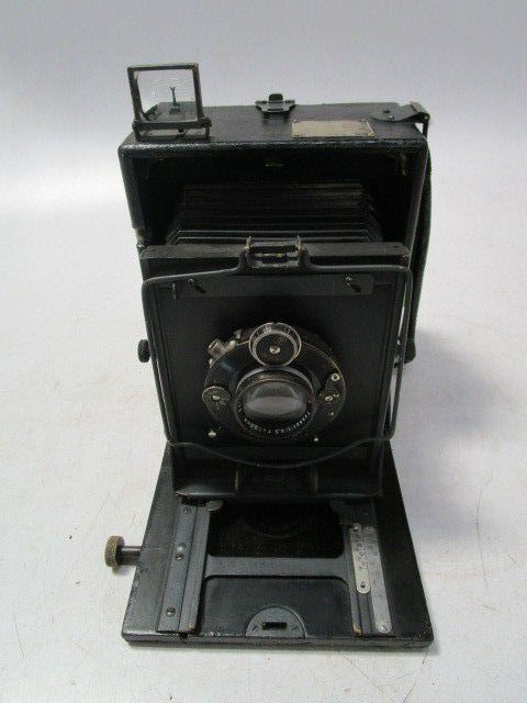 Camera, Speed Graphic Pre-Anniversary Model, With Lens And Film Magazine, Black, 1930s+, Wood, USA