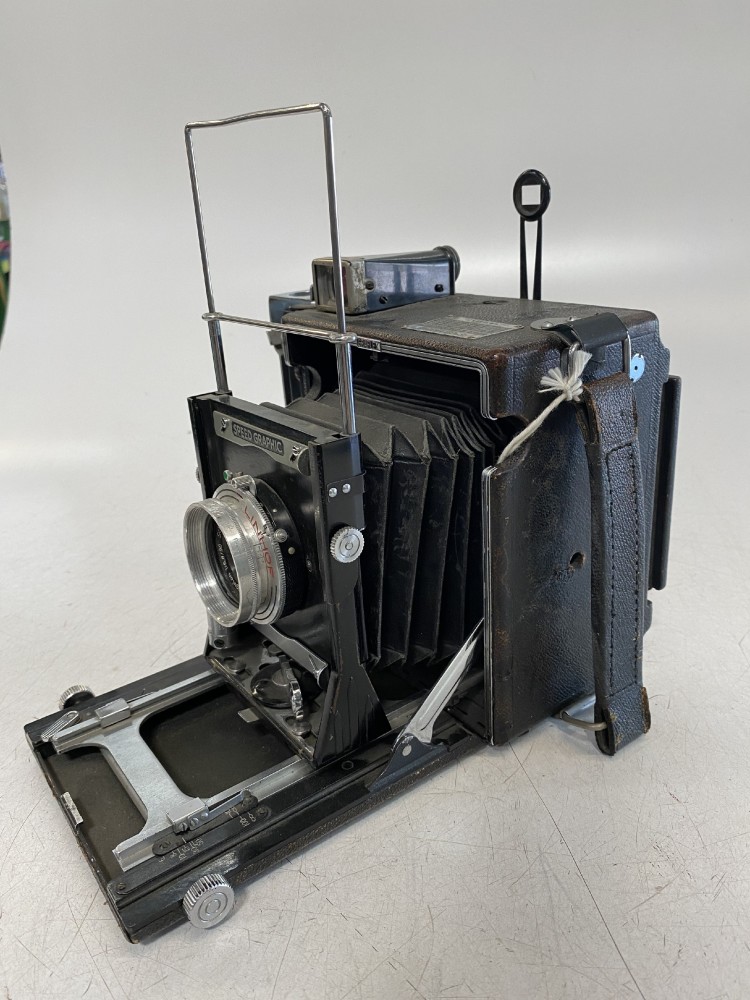 Camera, Graphlex, Anniversity Speed Graphic Camera, Practical, Black, 1950s+, Wood, USA