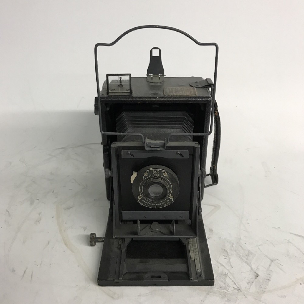 Camera, Speed Graphic Pre-Anniversary Model, With Lens And Film Magazine, Black, Wood, 12" L, 10" W, 16" H