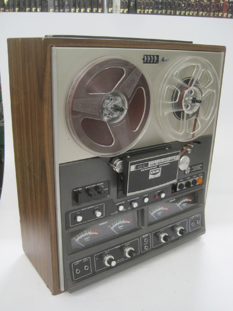 Reel-To-Reel Tape Recorder, Akai Model GX-280D-SS, Woodgrain, Akai, 1970s+, Wood, Japan, 20"H, 18"W, 9"D