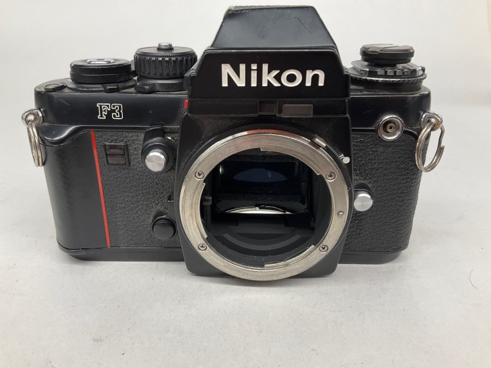 Camera Body, Nikon F3, Serial Number 1290573, Non-Operational, Black, Nikon, 1980s+, Metal
