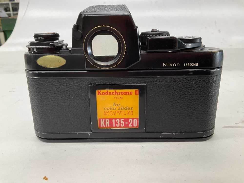 Camera, Nikon F3, Serial Number 1630248. Non-Operational. Package option available., Black, 1980s+, Metal