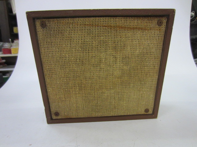 Speaker Box, Wall-Hanging, With Speaker Inside, Non-Operational, Brown, 1940s+, Wood, 9"H, 10.5"W, 6"L