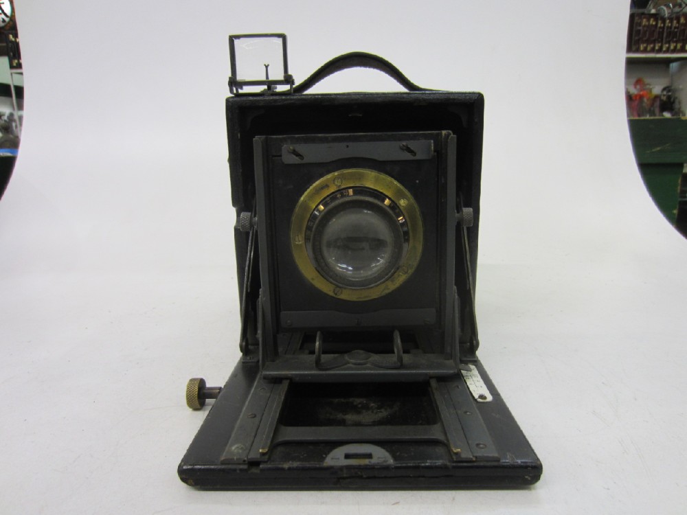 Camera, Graflex, Top Handle Model, Manufactured 1912-1927, Black, 1920s+, Wood, USA
