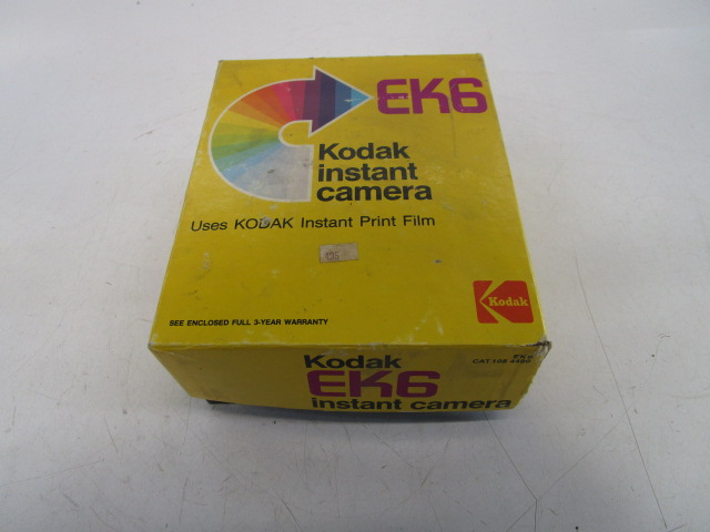 Camera, Kodak EK6 Instant Camera with Box, 1976, Yellow, Kodak, 1970s+