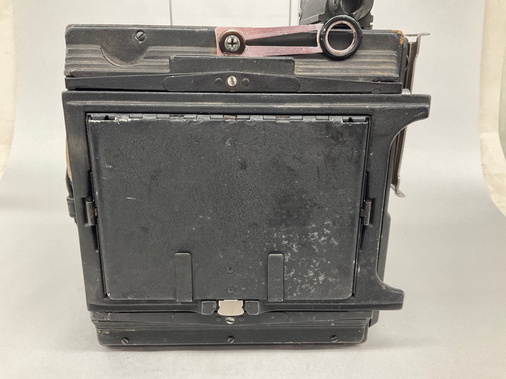 Camera, Graflex Speed Graphic, With Lens, Film Magazine, And Side Handle, Black, 1940s+