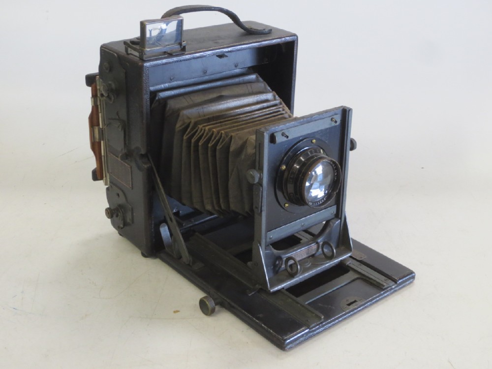 Camera, Folmer & Schwing Div. (Kodak), Top Handle Model.  Manufactured 1912-1927, Black, 1910s+, Wood, USA