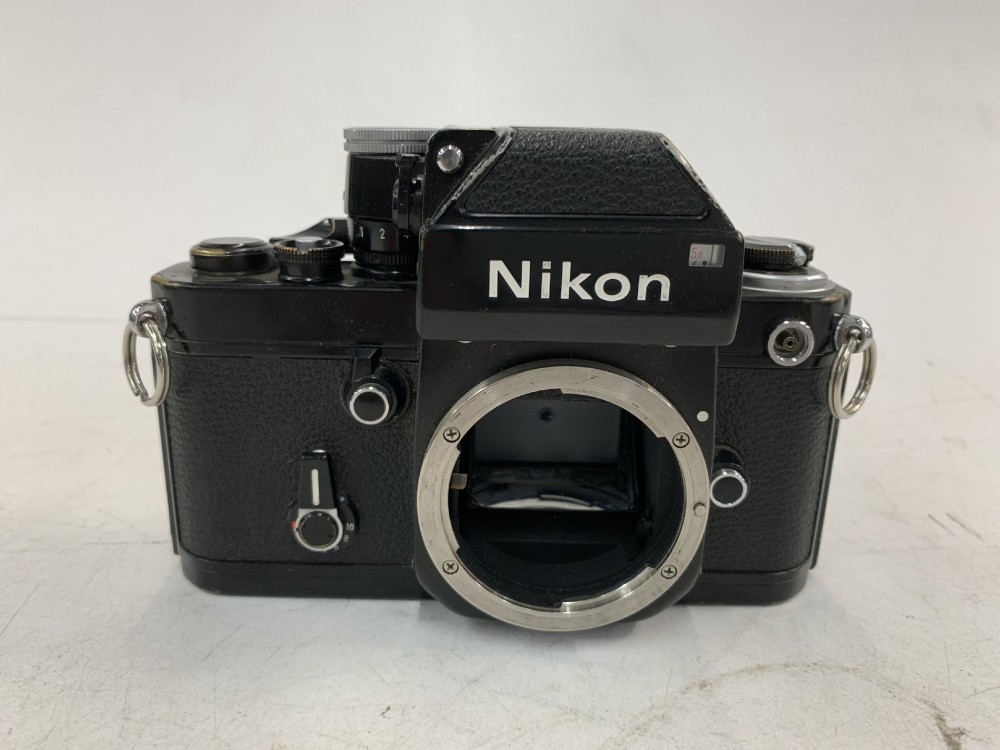 Camera, Camera Body Only, 35mm, Nikon F2, Serial Number F2-7599053, Black, 1970s+, Metal