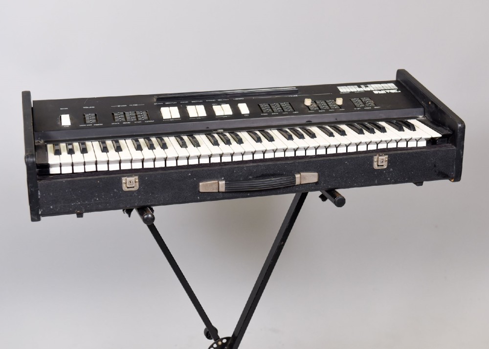 Keyboard, MM2000 Multiman, Introduced 1978, Non-Operational, Comes With IEC Standard Power Cable Playwear, Scratches , Black, Univox, 1970+