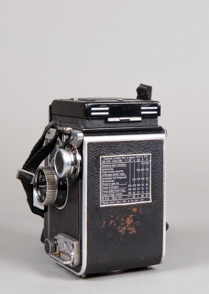 Camera, TLR, Rolleiflex, 2x Lens, Ser.No.1426219., Black, Rolleiflex, 3" W, 4" L, 9" H