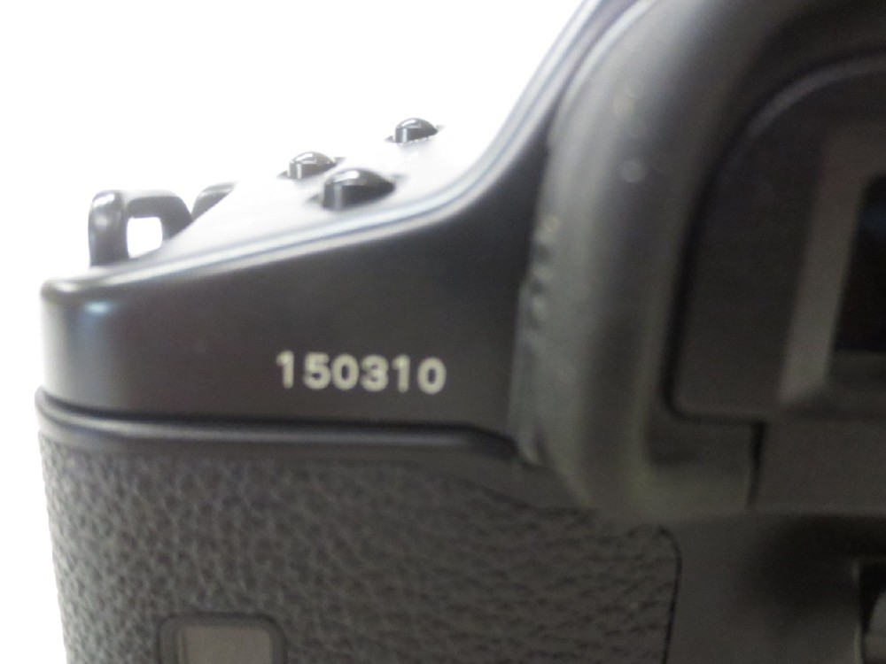 EOS-1, Serial Number 150310, Body Only. Practical, circa 1989, Black, Canon, 1980+, Plastic