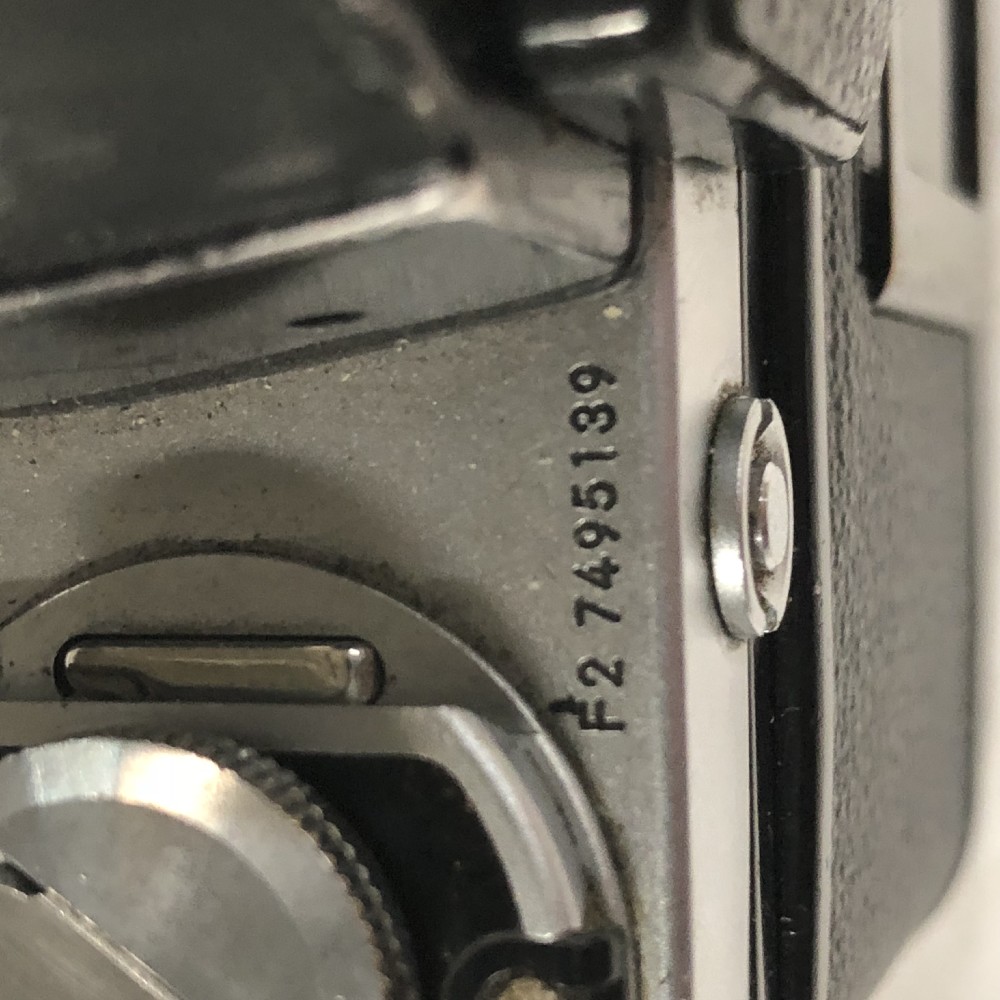 Camera Body, 35mm, Nikon F2, Serial Number F2-7495139, Manufactured 1971-1980, Black, 1970s+, Metal