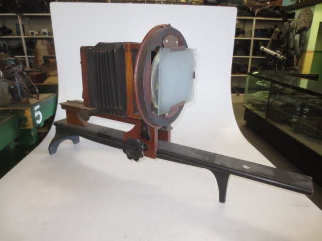 View Camera, Still Photography, With Rotating Film Plate, Brown, 1860+, Wood