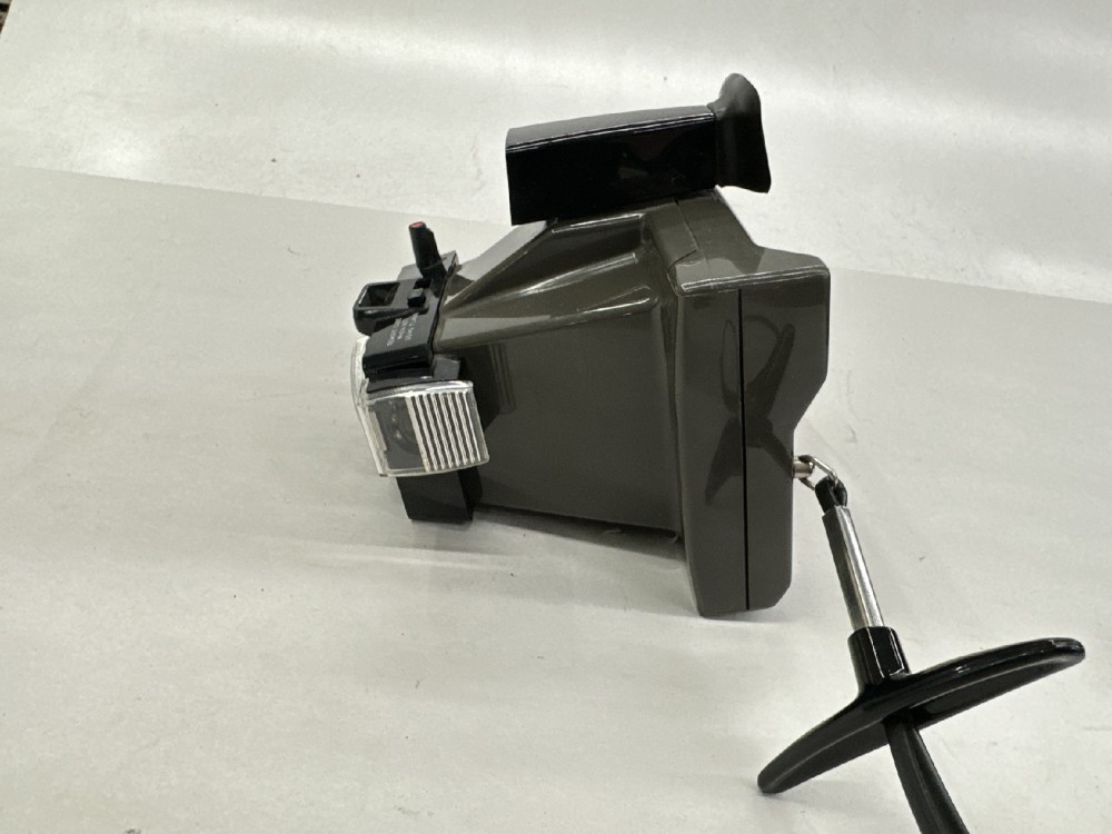Camera, Instant, Polaroid Land Camera Model Colorpack II, Manufactured 1969-1972, Practical, Dark Gray, Polaroid, 1960s+, Plastic