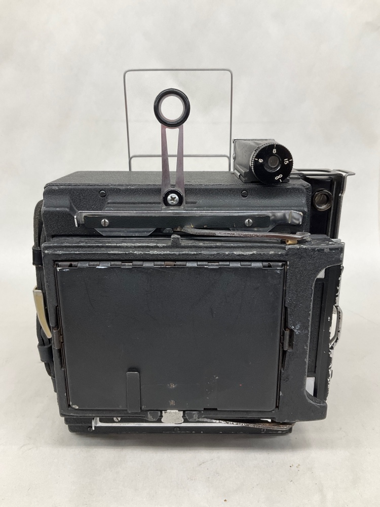 Camera, Graflex Crown Graphic, With Lens, Film Magazine, And Side Handle, Black, Crown Graphic, 1950s+