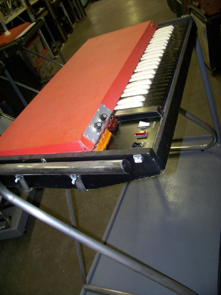 Keyboard, Organ, Vox Continental, Introduced 1965,  Has Cover, Practical, Playwear, English Version, Organ Dolly Available, Orange, Vox, 1960s+, England