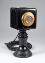 Microphone, RCA 4AA, Box Style, With Cord But No Connector, Non-Operational, Black, RCA, 1920s+, Wood